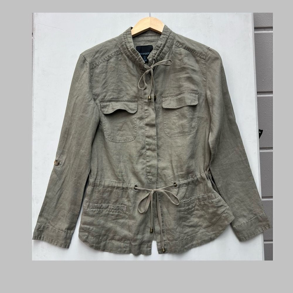 Cynthia Rowley linen utility jacket S